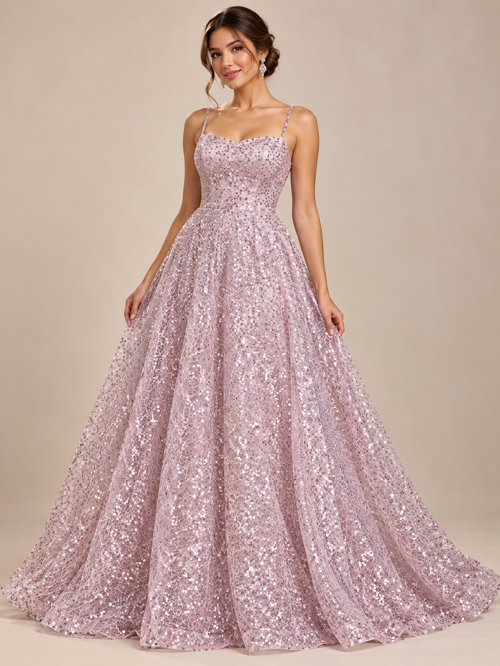 A830 · Inspiración de vestido generada con IA. Se vende tela por metro.