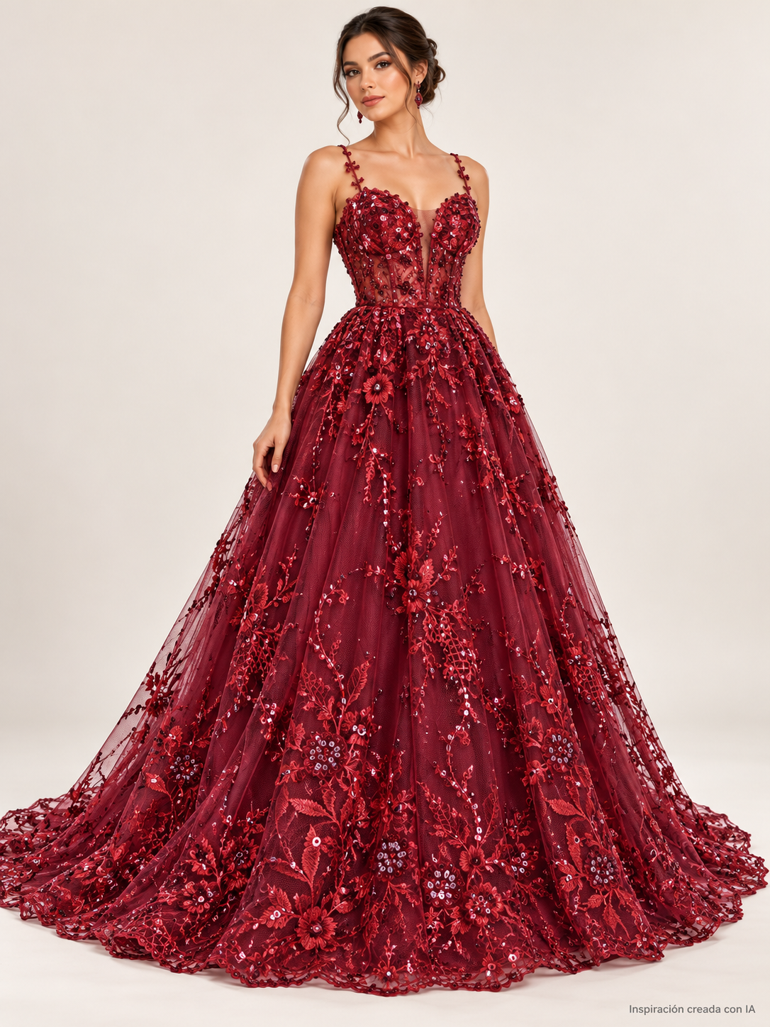 Inspiración creada con IA: vestido con tela A950