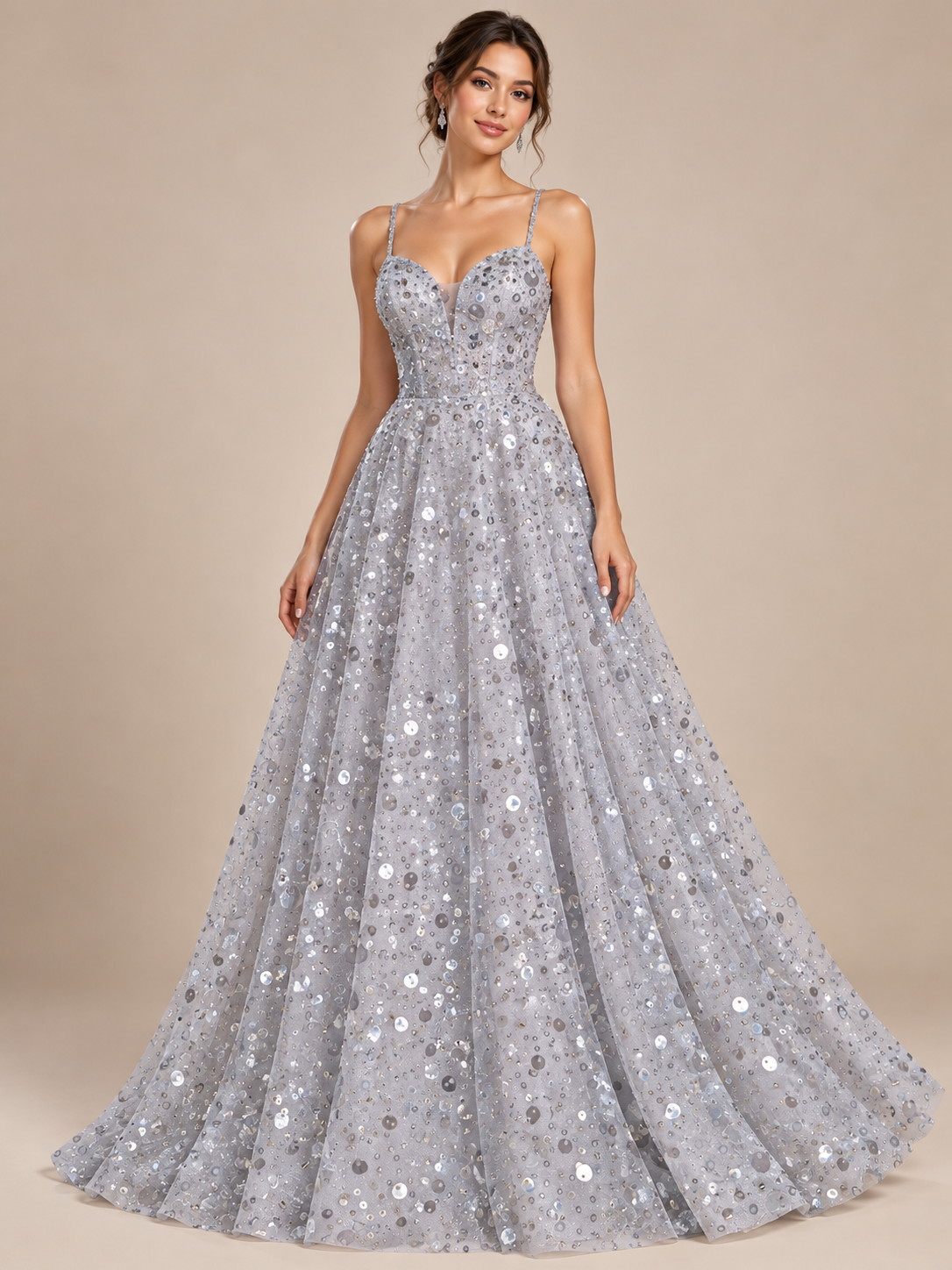 A985 · Inspiración de vestido generada con IA. Se vende tela por metro.