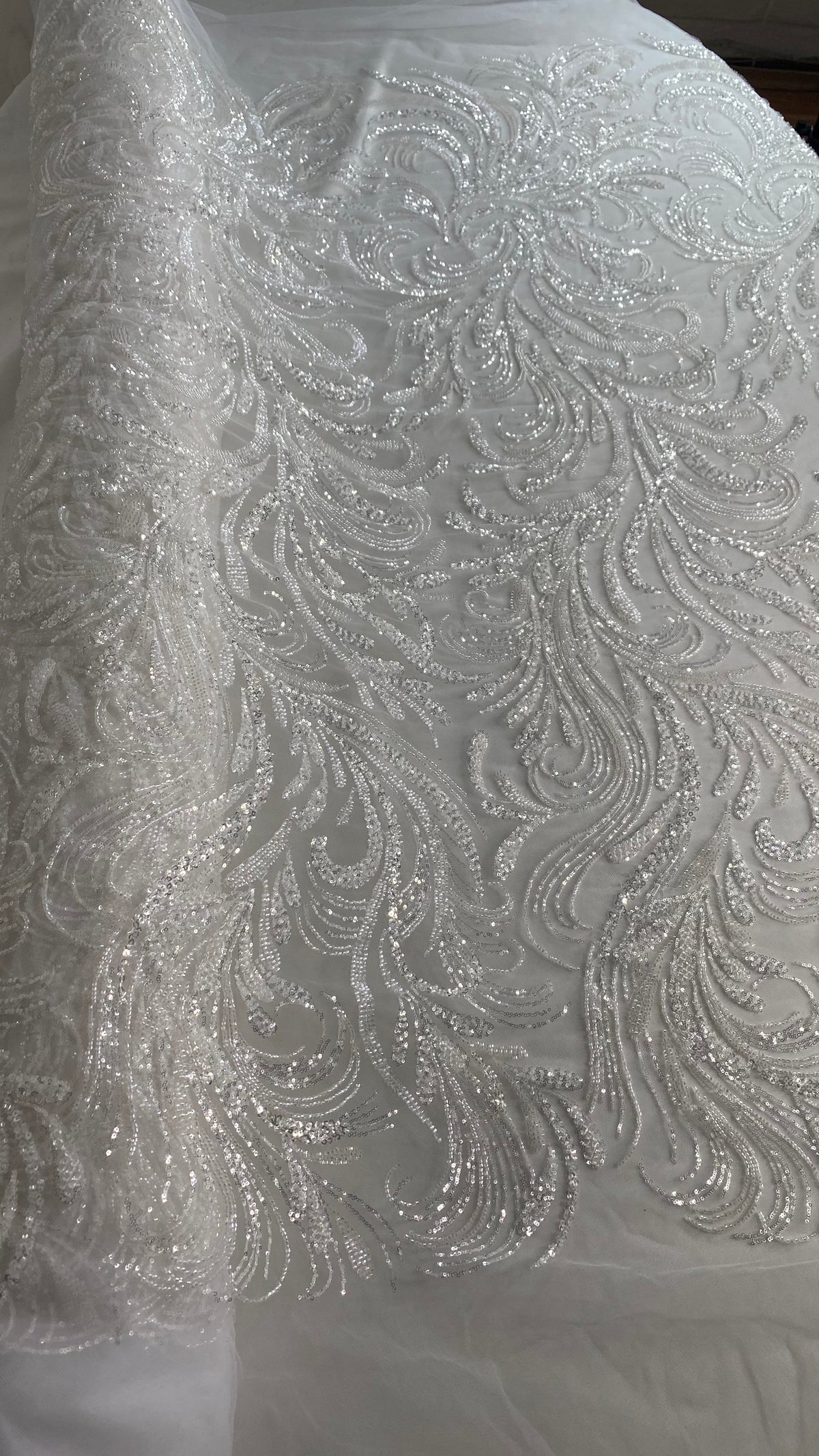 HH228 BLANCO: fotografía real del tejido y color exacto. Ceremonia Textil. Se vende tela por metro.