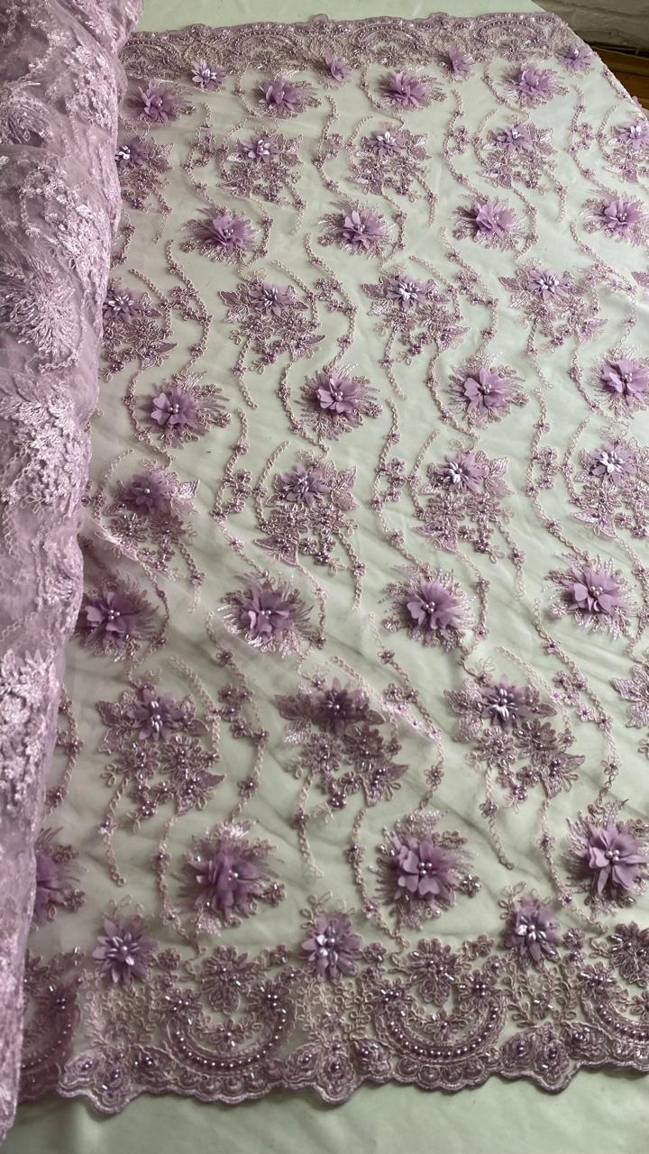 HH238 LAVANDA: fotografía real del tejido y color exacto. Se vende tela por metro.