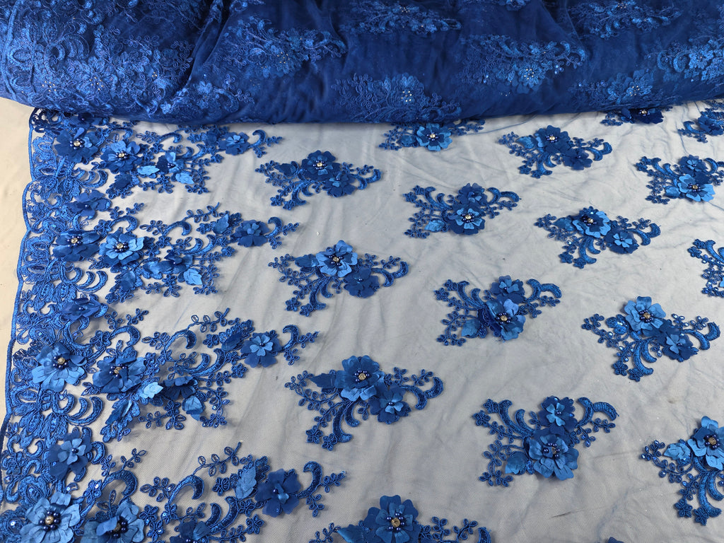 HH258 CIELO REY: fotografía real del tejido y color exacto. Ceremonia Textil. Se vende tela por metro.