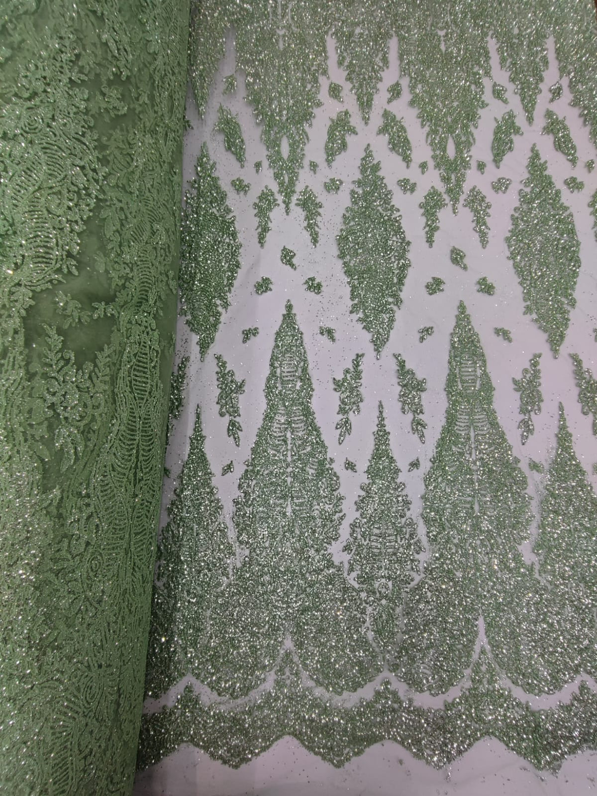 HH278 SAGE: fotografía real del tejido y color exacto. Ceremonia Textil. Se vende tela por metro.