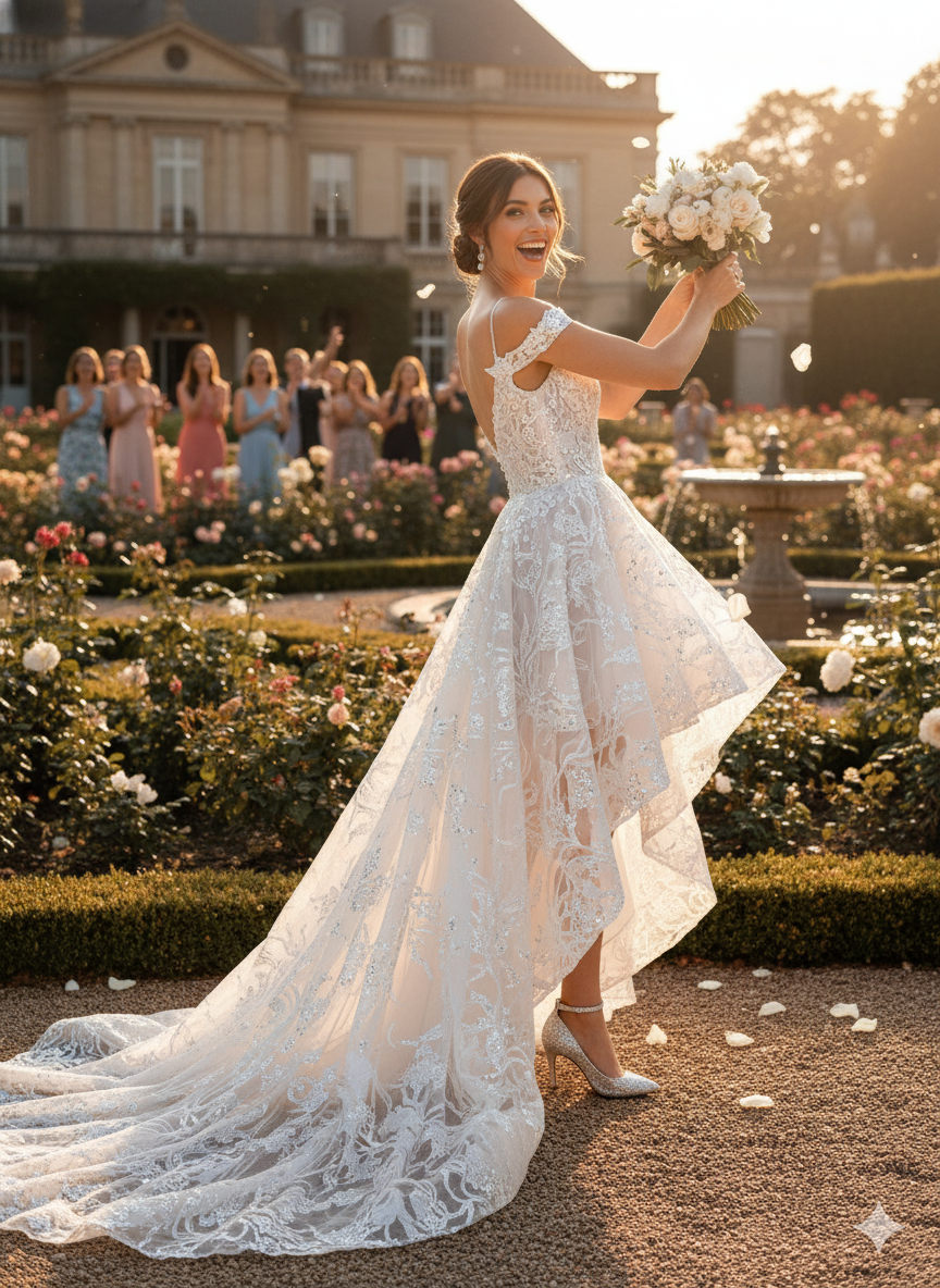 Tul bordado color blanco A946, ideal para vestidos de noche de boda y de XV Años