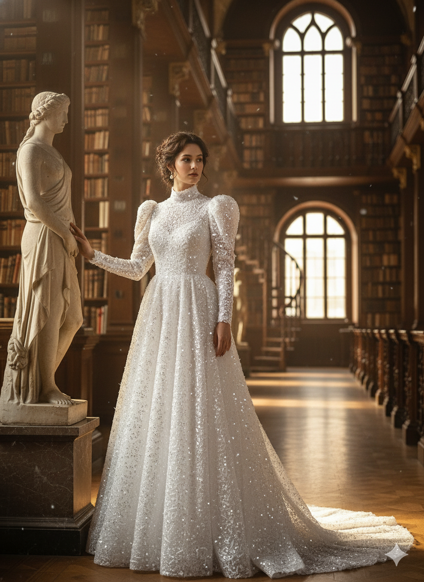 Tul bordado color blanco H093, ideal para vestidos de noche de boda y de XV años