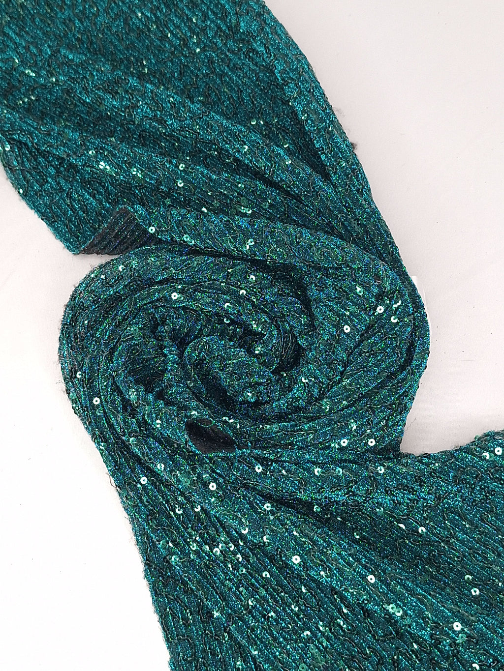 Tul bordado color jade A978, ideal para vestidos de noche de boda y de XV años