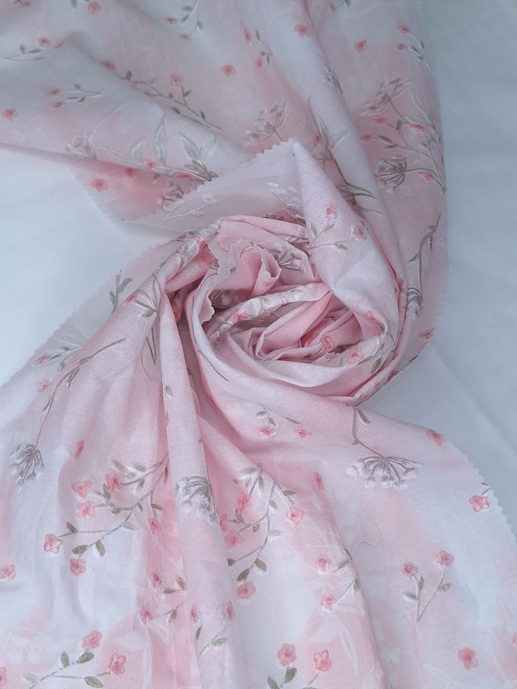 Tul bordado color rosa H183, ideal para vestidos de noche de boda y de XV años