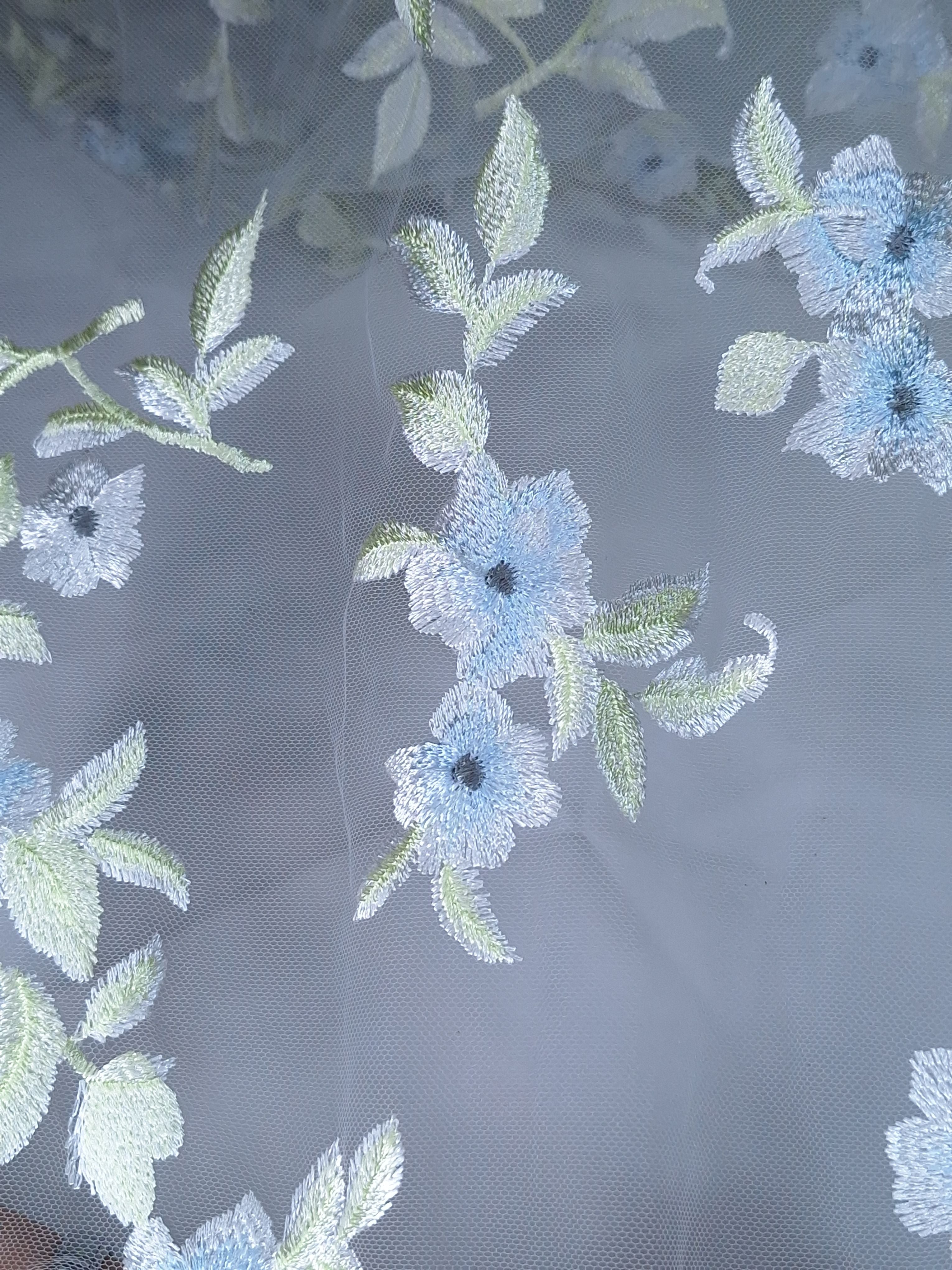 Tul bordado color amarillo verde A963, ideal para vestidos de noche de boda y de XV años