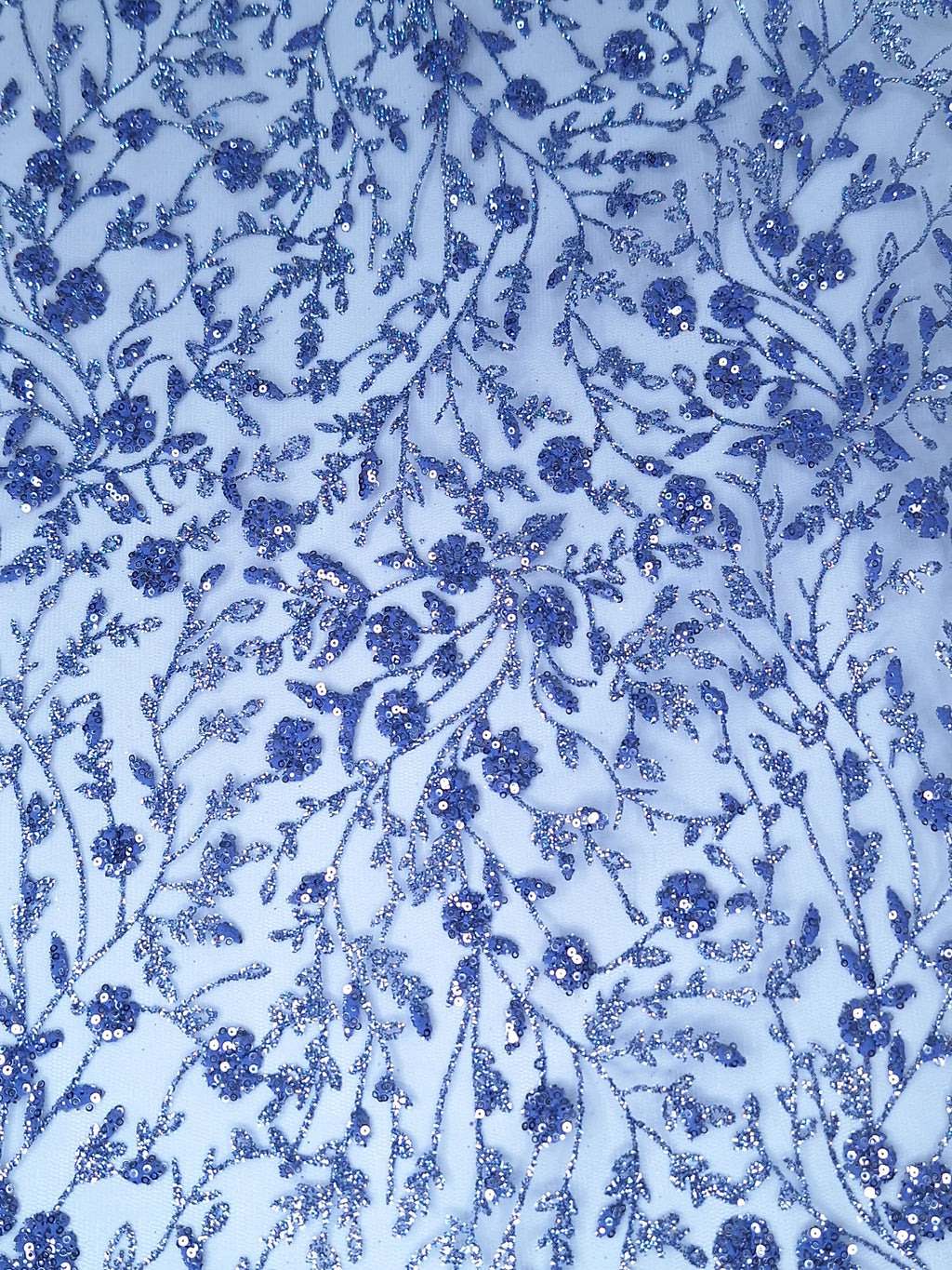Tul bordado color plumbago H036, ideal para vestidos de noche de boda y de XV años