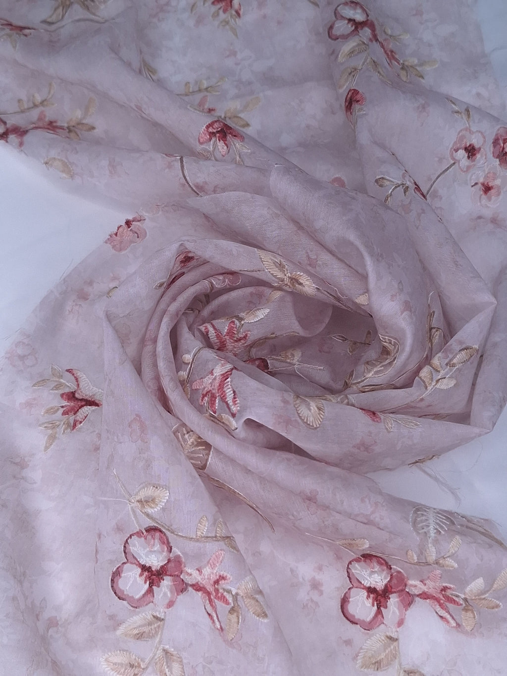 Tul bordado color rosa H187, ideal para vestidos de noche de boda y de XV años