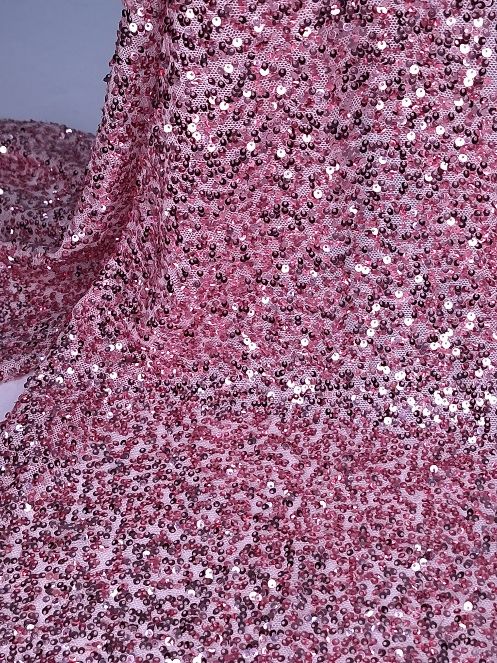 Tul bordado color rosa A912, para vestidos de noche de boda y de XV años