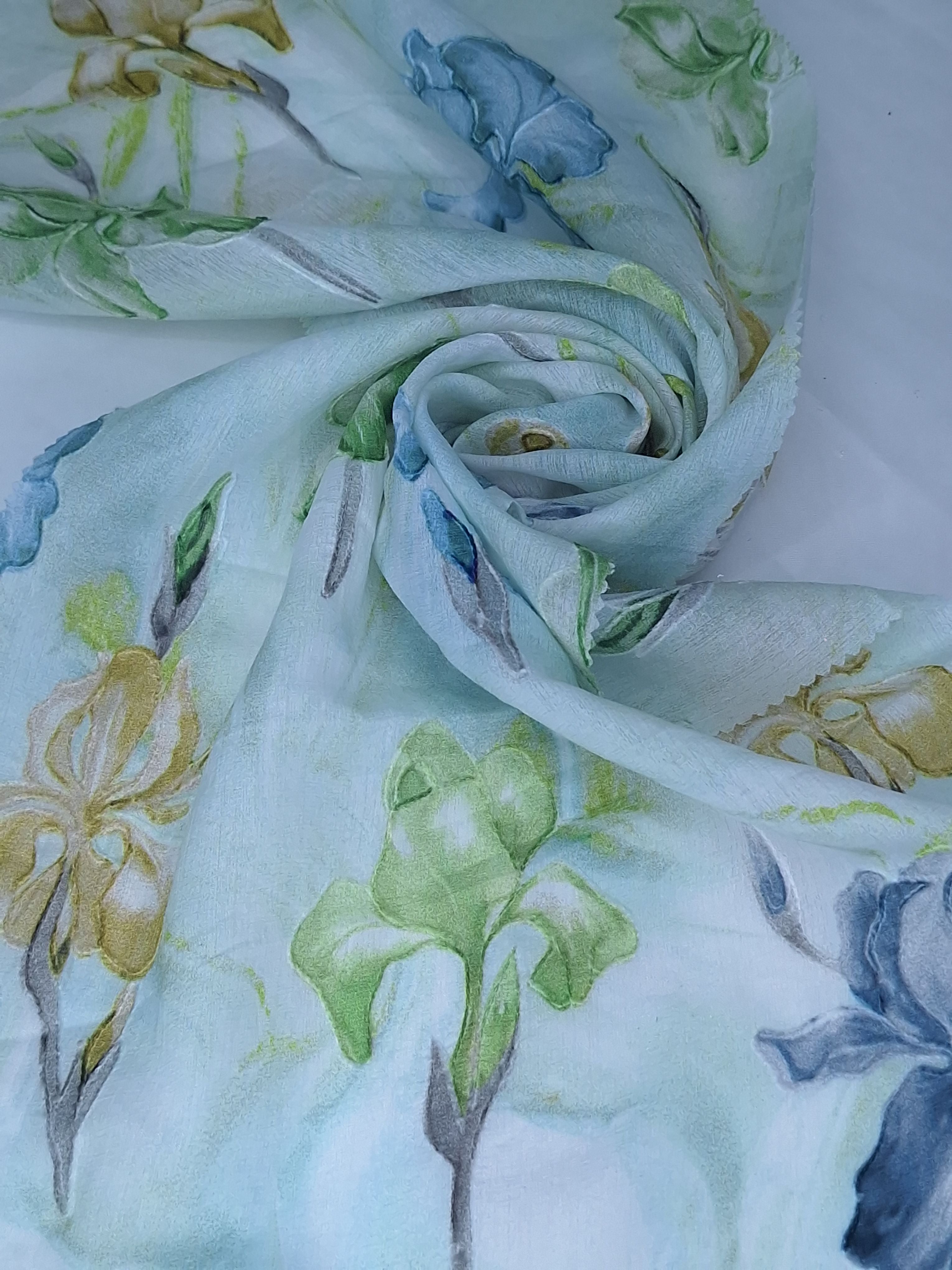 Tul bordado color verde H224, ideal para vestidos de noche de boda y de XV años
