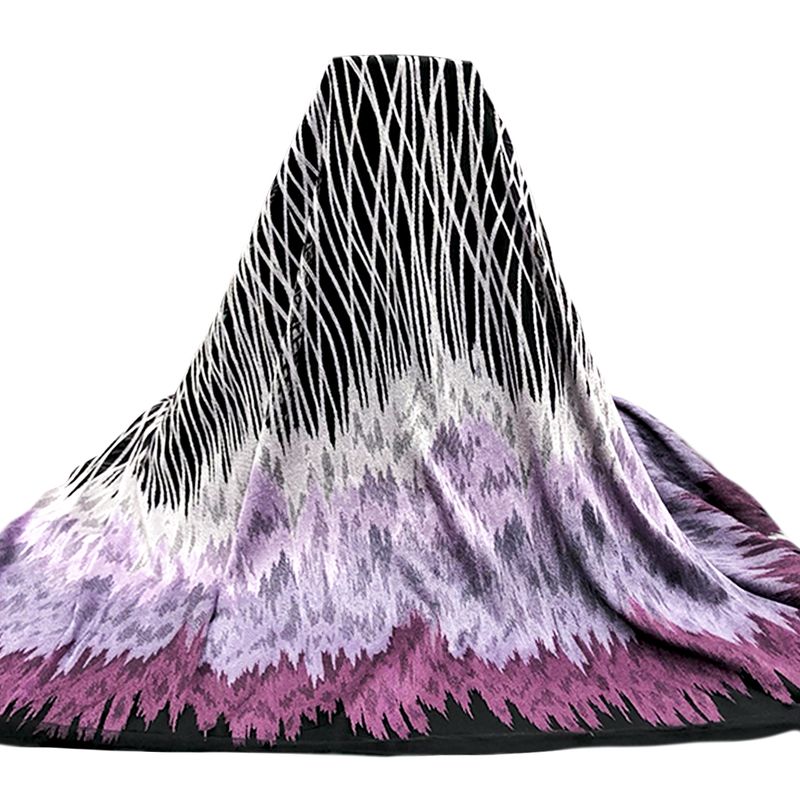 Tul bordado color morado A722, ideal para vestidos de noche de boda y de XV años