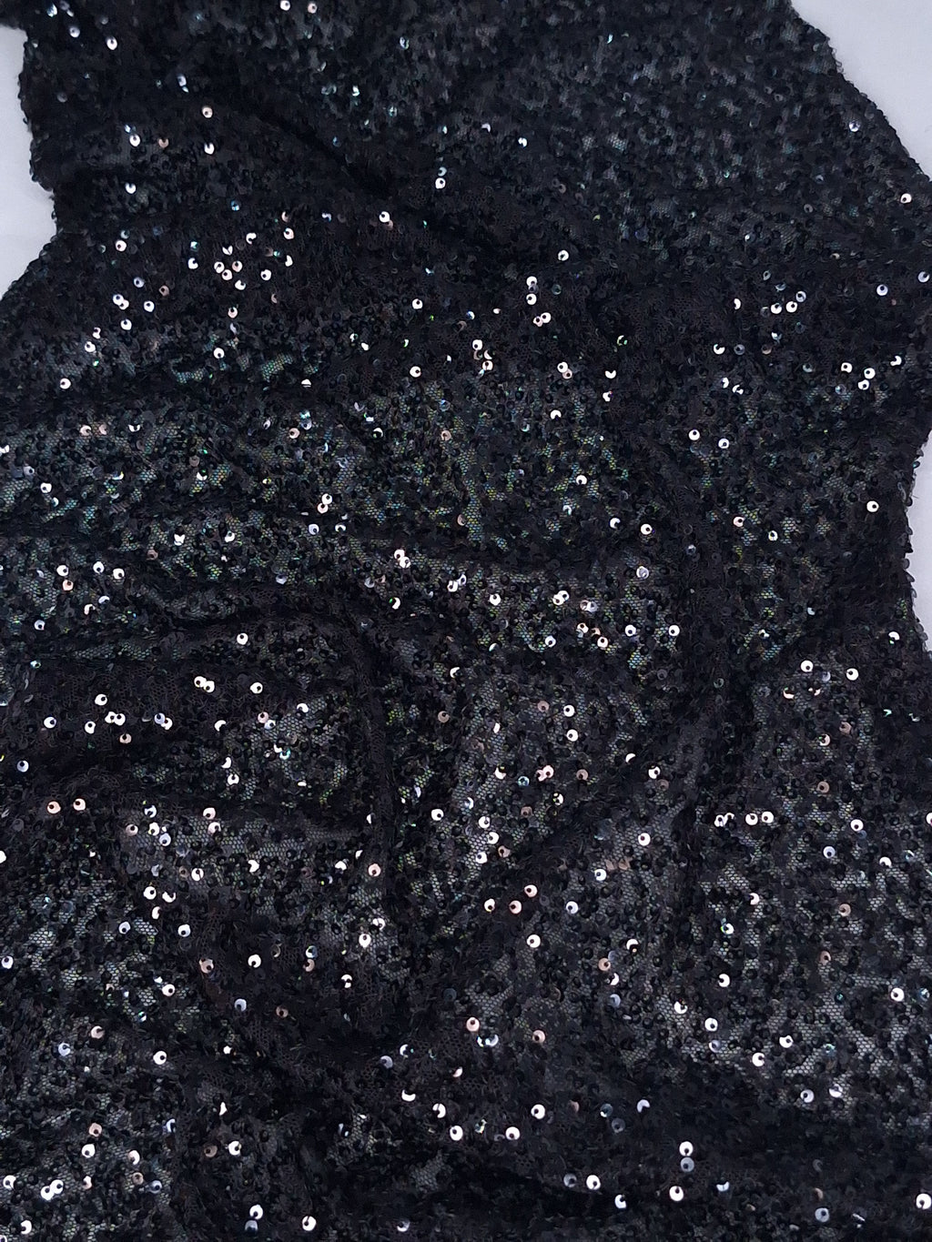 Tul bordado color negro A912, ideal para vestidos de noche de boda y de XV Años