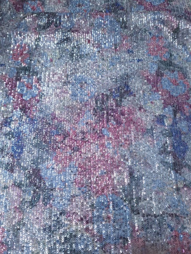 Tul bordado color rosa gris A916, ideal para vestidos de noche de boda y de xv años