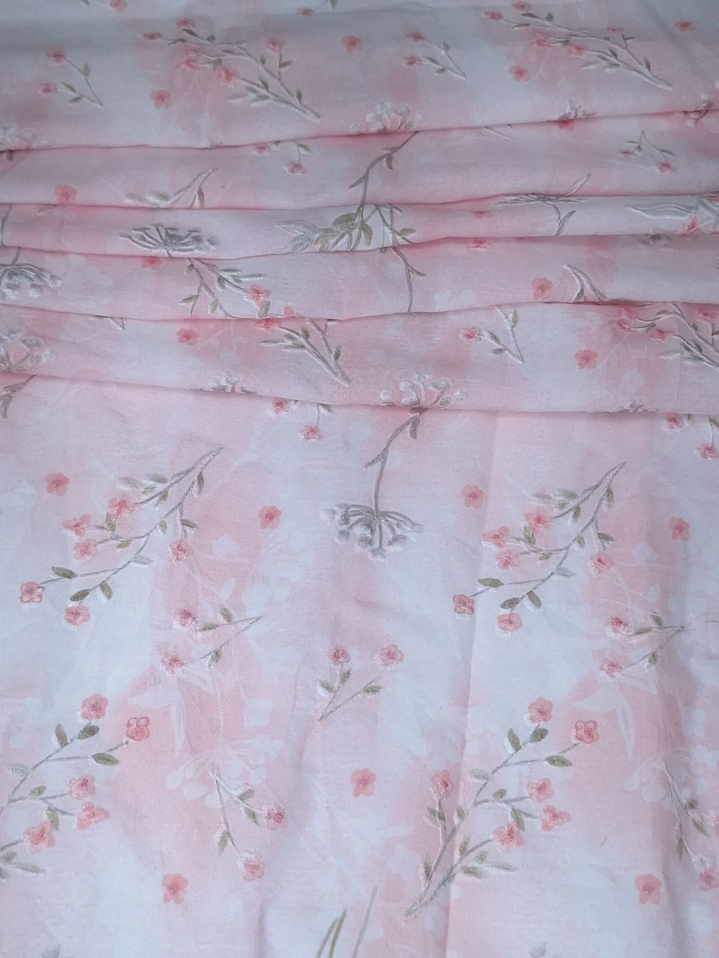 Tul bordado color rosa H183, ideal para vestidos de noche de boda y de XV años