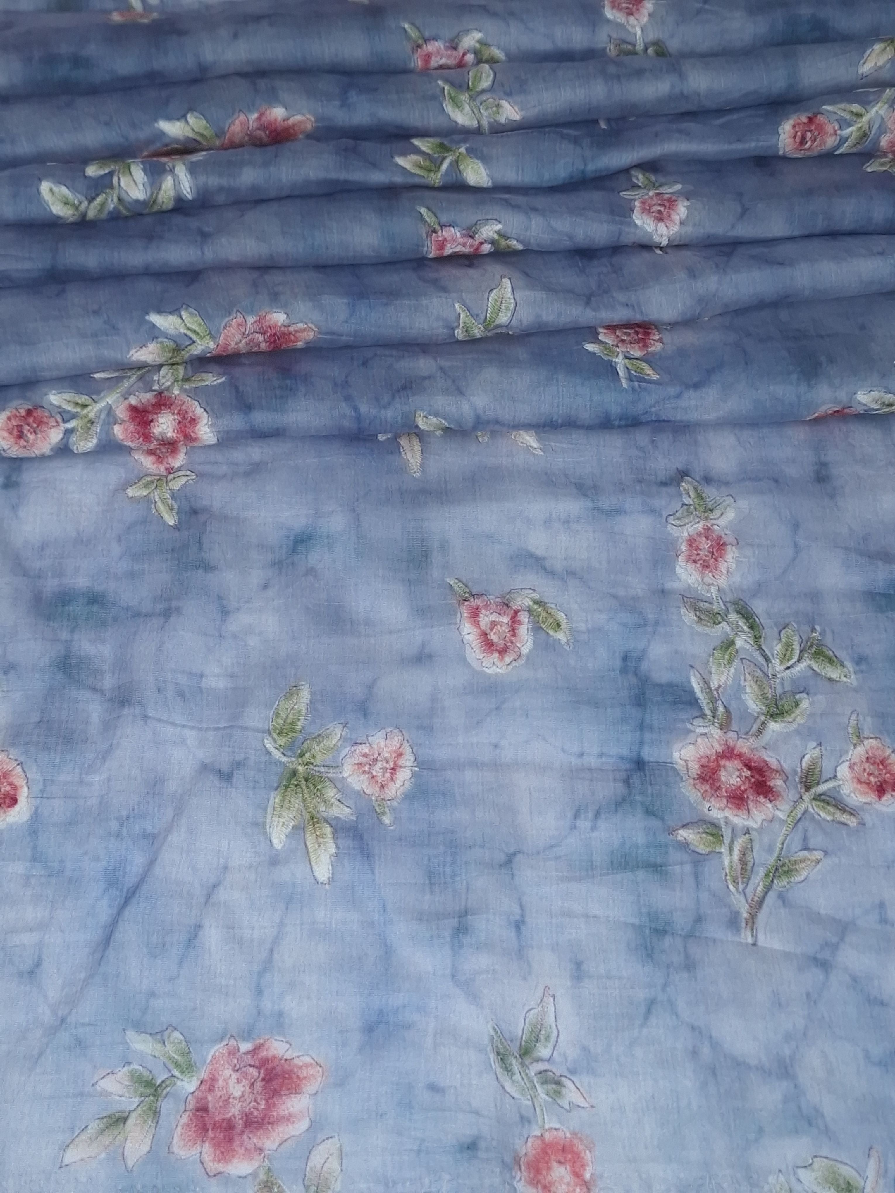 Tul bordado color plumbago H184, ideal para vestidos de noche de boda y de XV años