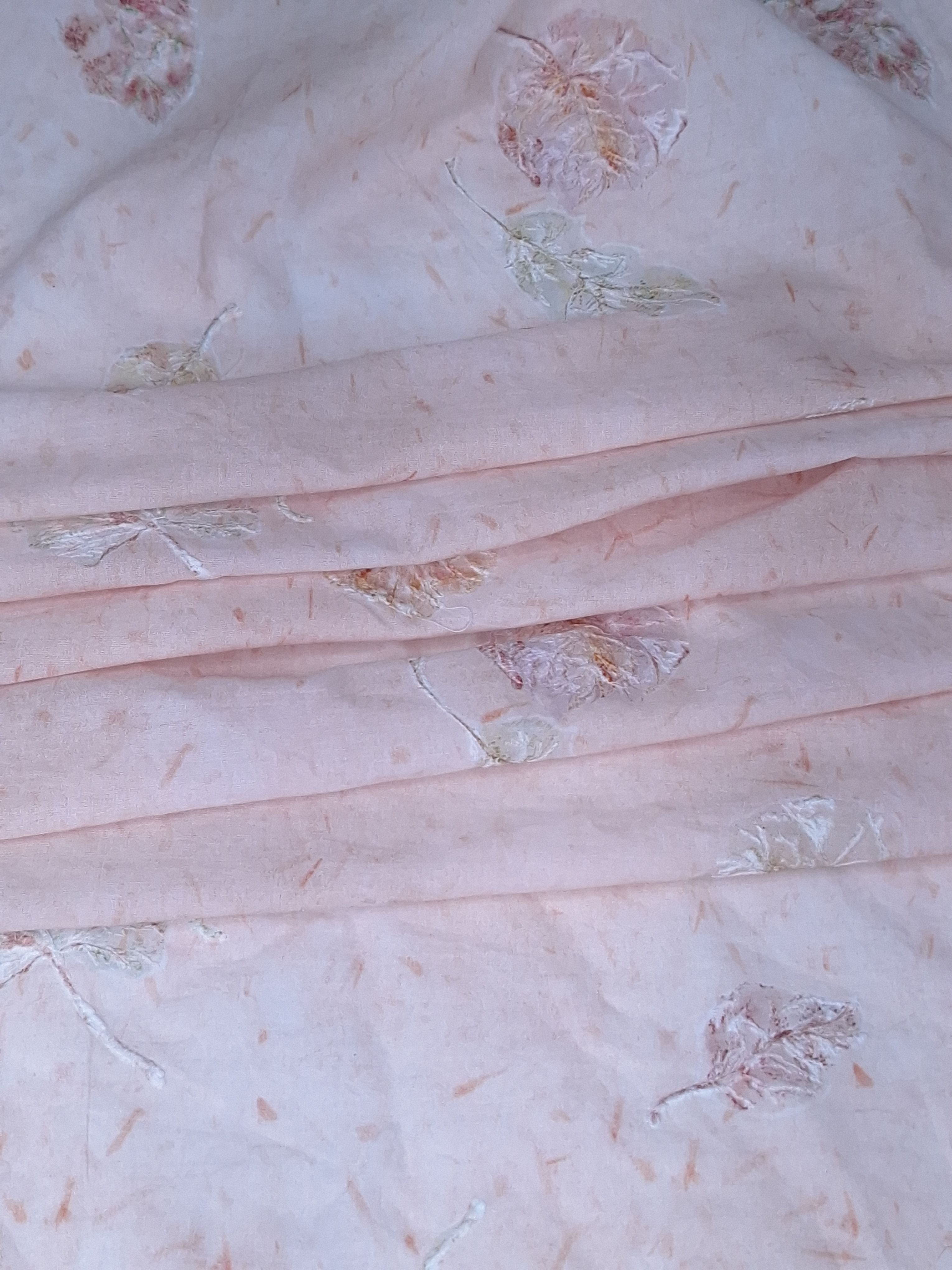 Tul bordado color rosa H190, ideal para vestidos de noche de boda y de XV años
