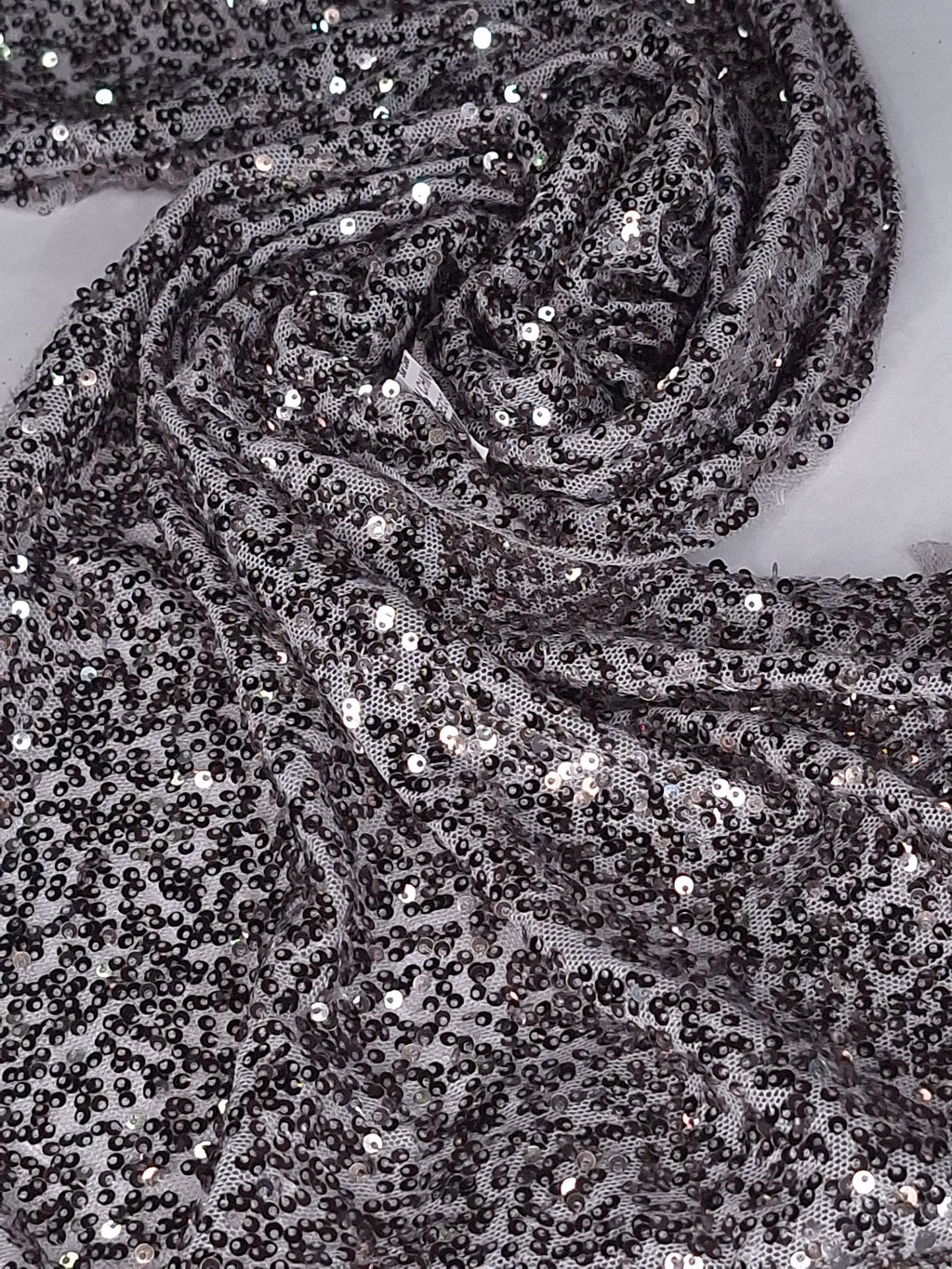 Tul bordado color plata A912, ideal para vestidos de noche de boda y de XV años