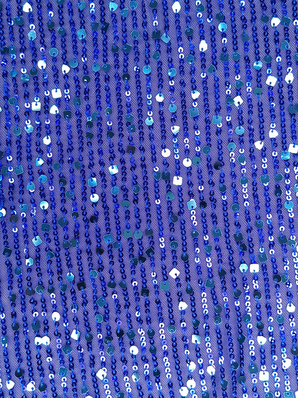 Tul bordado color azul rey H078, ideal para vestidos de noche de boda y de XV años