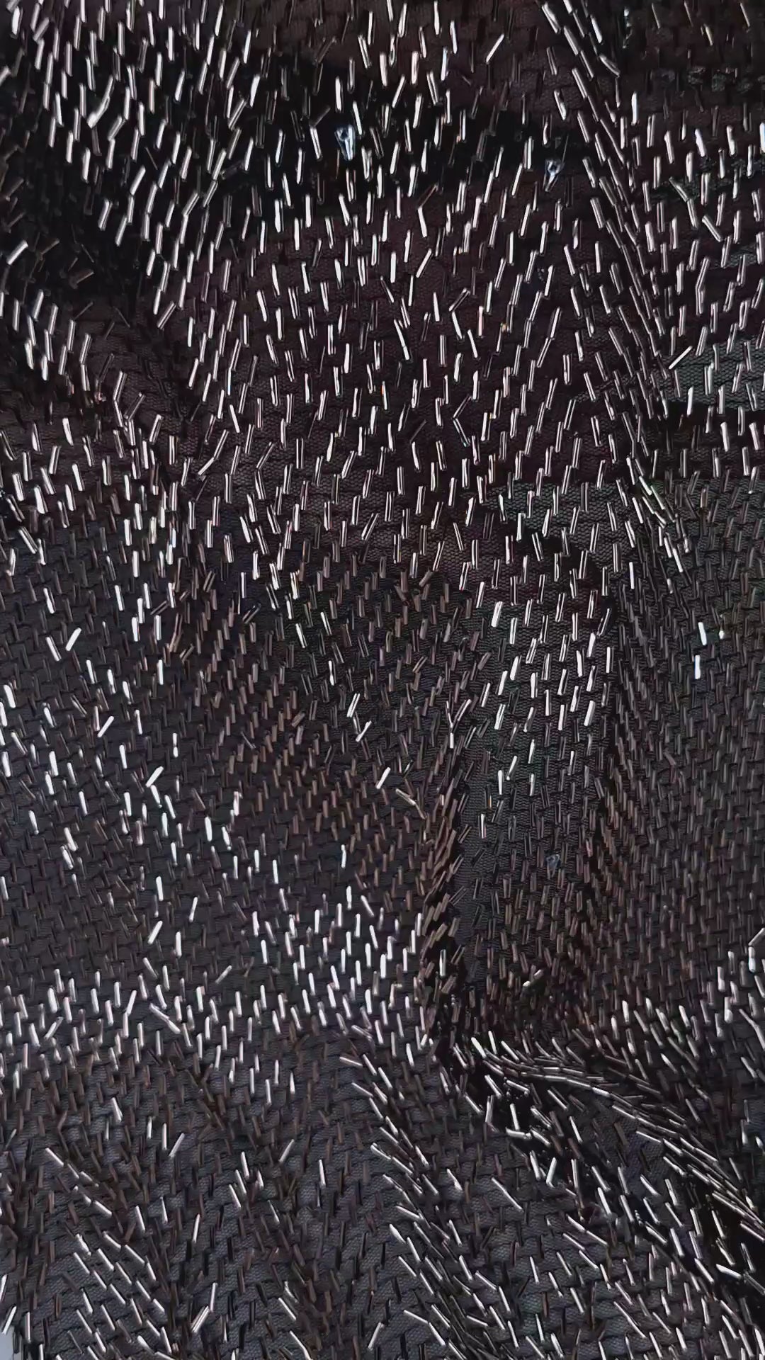 Tul bordado color oro H034, ideal para vestidos de noche de boda y de XV años