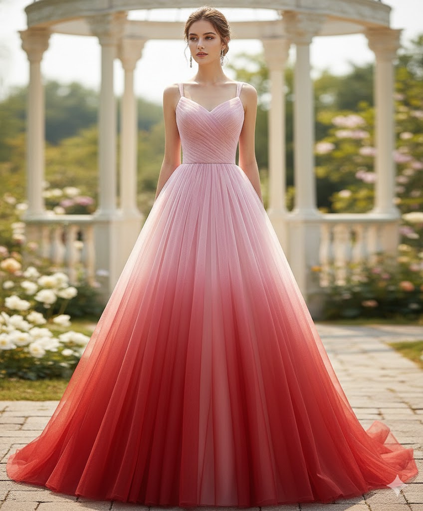 Tul bordado color fresa rosa A625, ideal para vestidos de noche de boda y de xv años